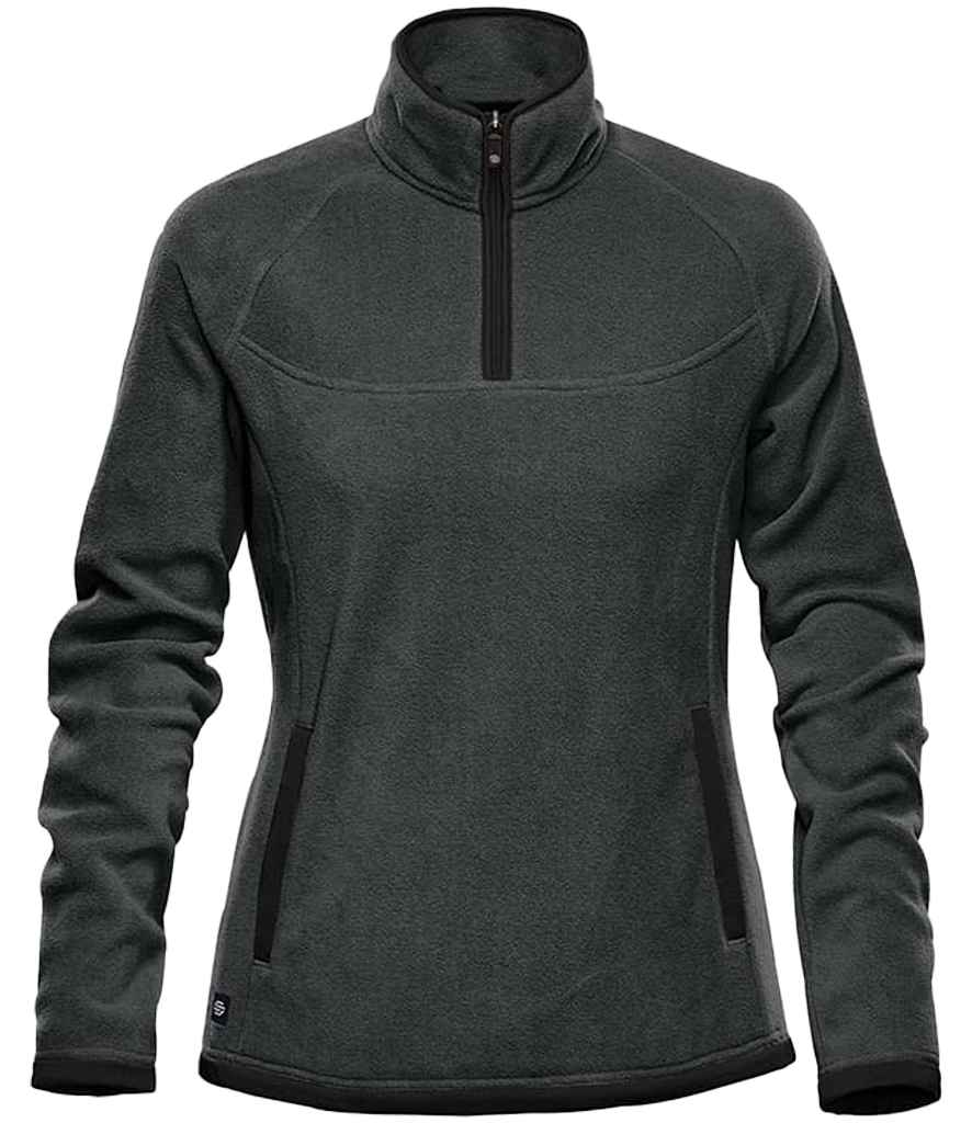 Stormtech Ladies Shasta Tech 1/4 Zip Fleece in Graphite Grey/Black
