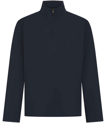Front Row Premium Piqué 1/4 Zip Top in Navy