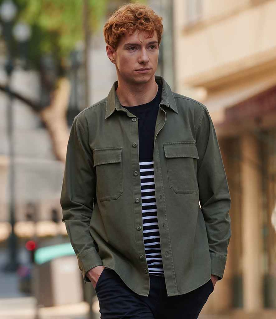 Front Row Drill Overshirt - model image