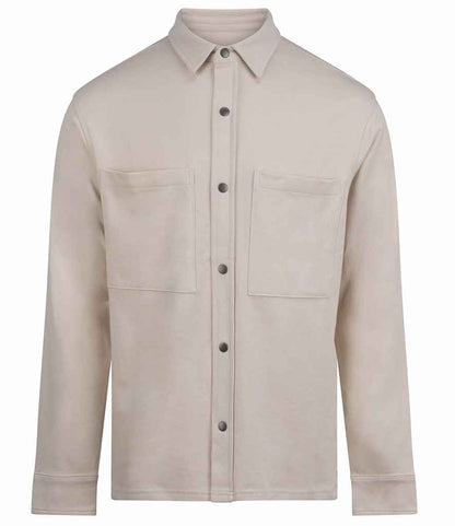 Front Row Premium Piqué Overshirt in Natural