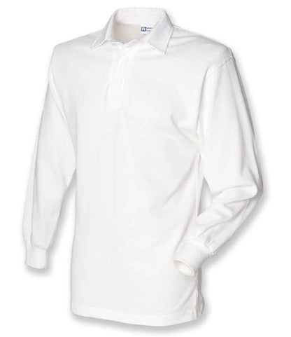 Front Row Classic Rugby Shirt in White/White