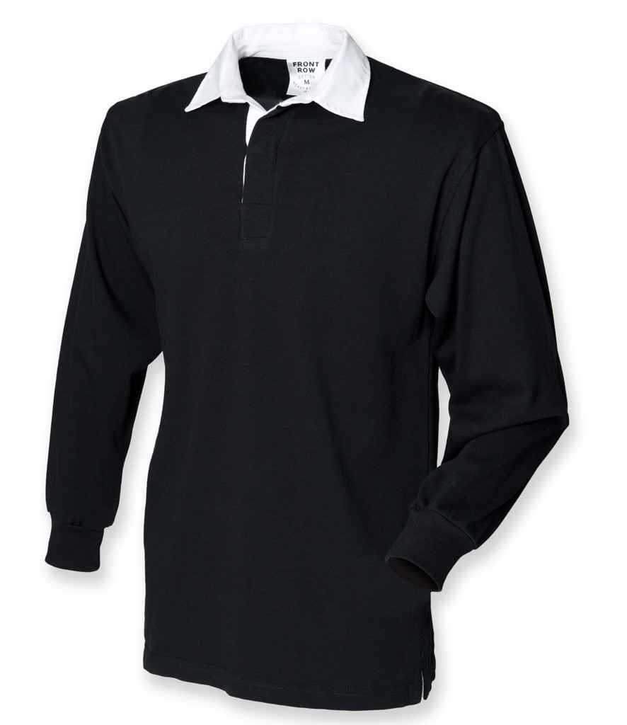 Front Row Original Rugby Shirt in Black
