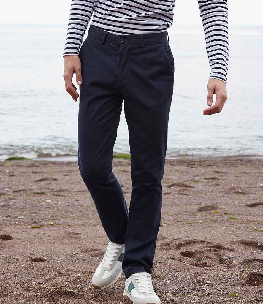 Front Row Stretch Chino Trousers - model image