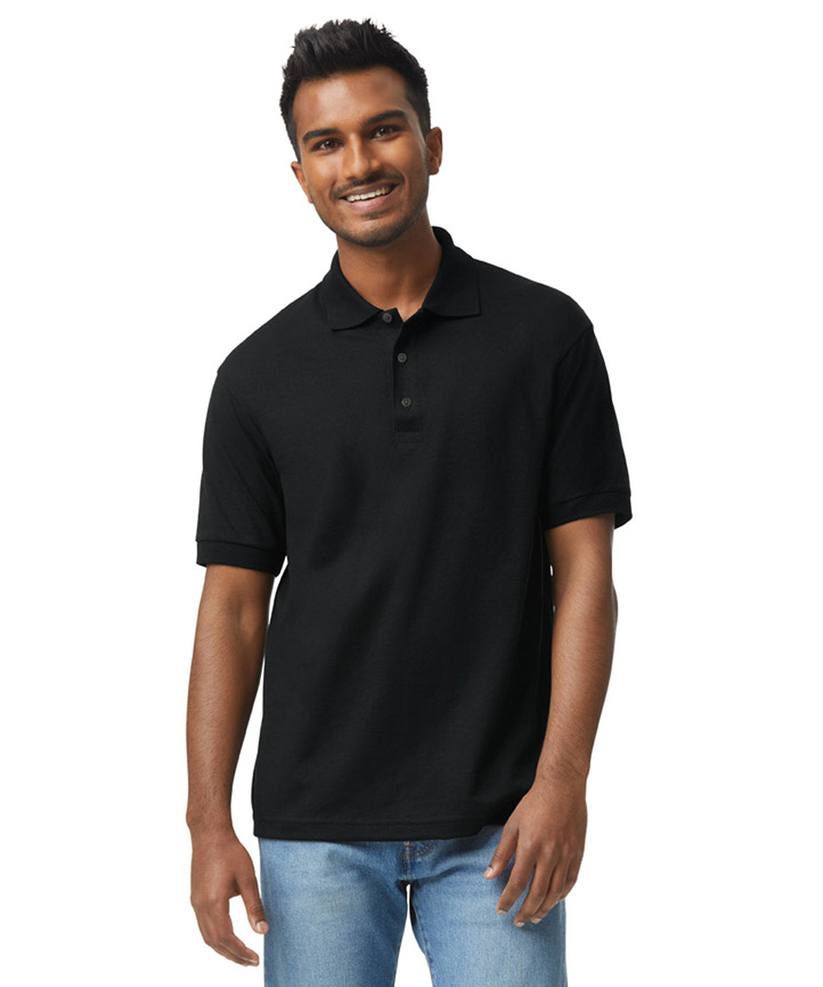 Gildan DryBlend® Jersey knit polo Black