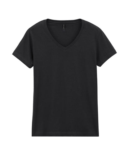 Gildan Softstyle™ women's v-neck t-shirt Black