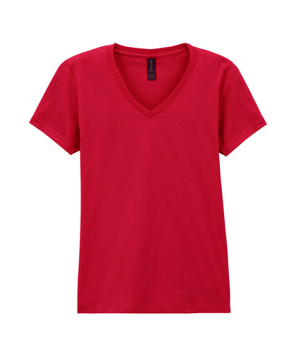 Gildan Softstyle™ women's v-neck t-shirt Cherry Red