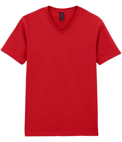 Gildan SoftStyle® V Neck T-Shirt in Red