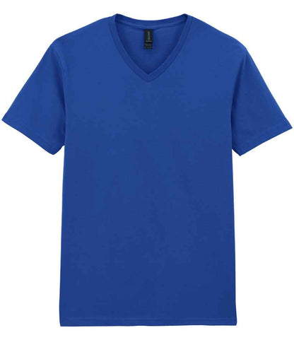 Gildan SoftStyle® V Neck T-Shirt in Royal Blue