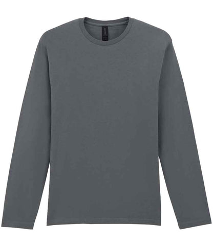 Gildan SoftStyle® Long Sleeve T-Shirt in Charcoal