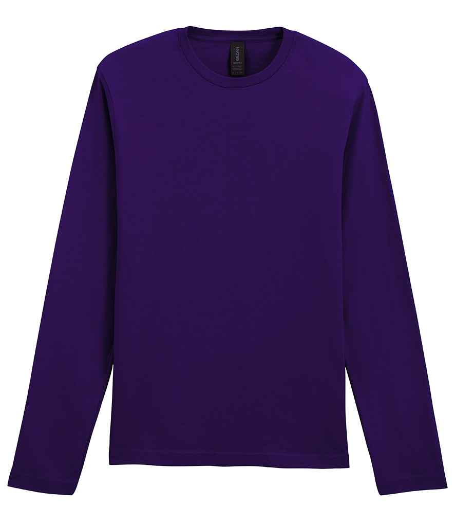 Gildan SoftStyle® Long Sleeve T-Shirt in Fan Dark Purple