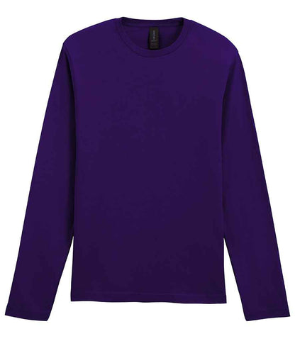 Gildan SoftStyle® Long Sleeve T-Shirt in Fan Dark Purple