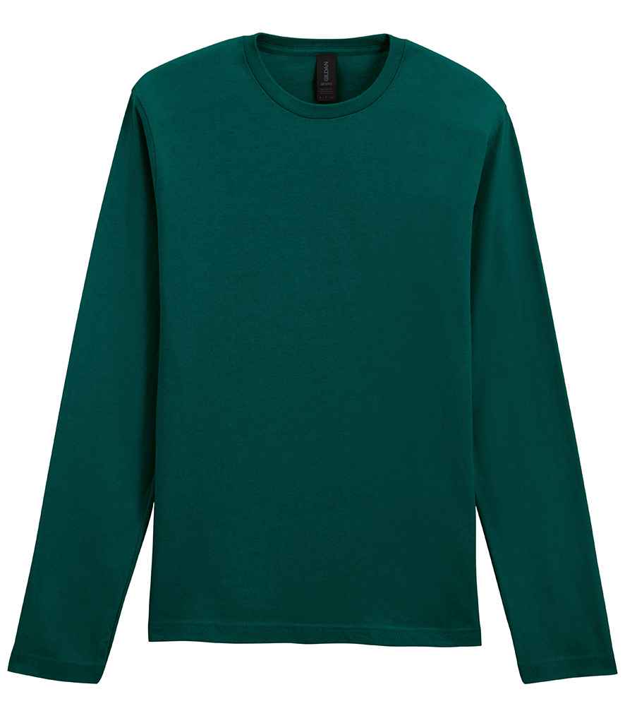 Gildan SoftStyle® Long Sleeve T-Shirt in Fan Marine Green