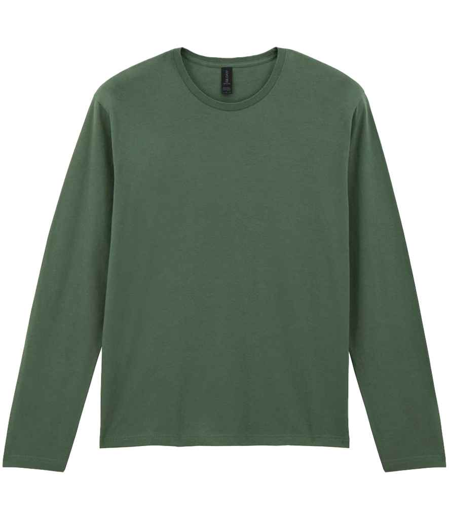 Gildan SoftStyle® Long Sleeve T-Shirt in Military Green