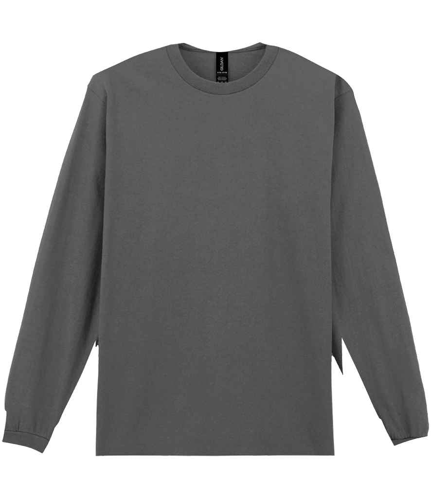 Gildan Ultra Cotton™ Long Sleeve T-Shirt in Charcoal
