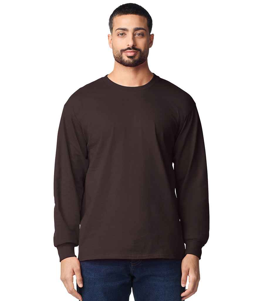 Gildan Gildan Ultra Cotton™ Long Sleeve T-Shirt Dark Chocolate