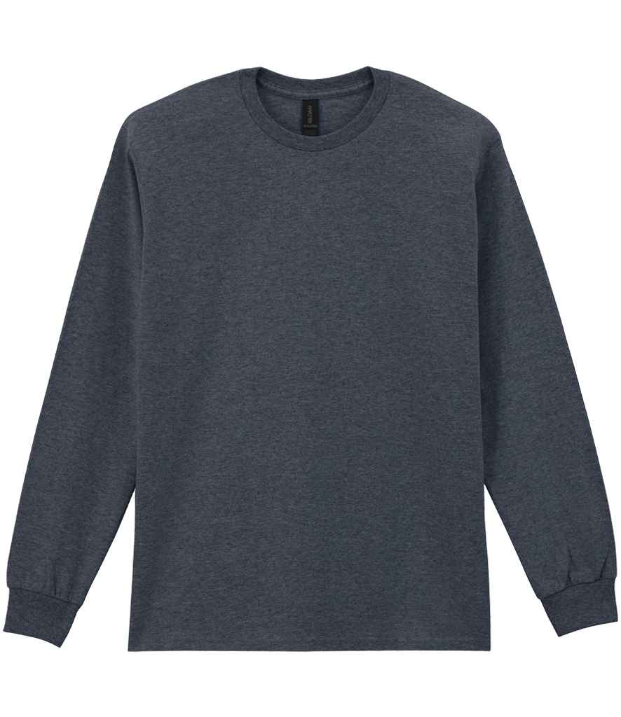 Gildan Ultra Cotton™ Long Sleeve T-Shirt in Dark Heather