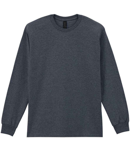 Gildan Ultra Cotton™ Long Sleeve T-Shirt in Dark Heather