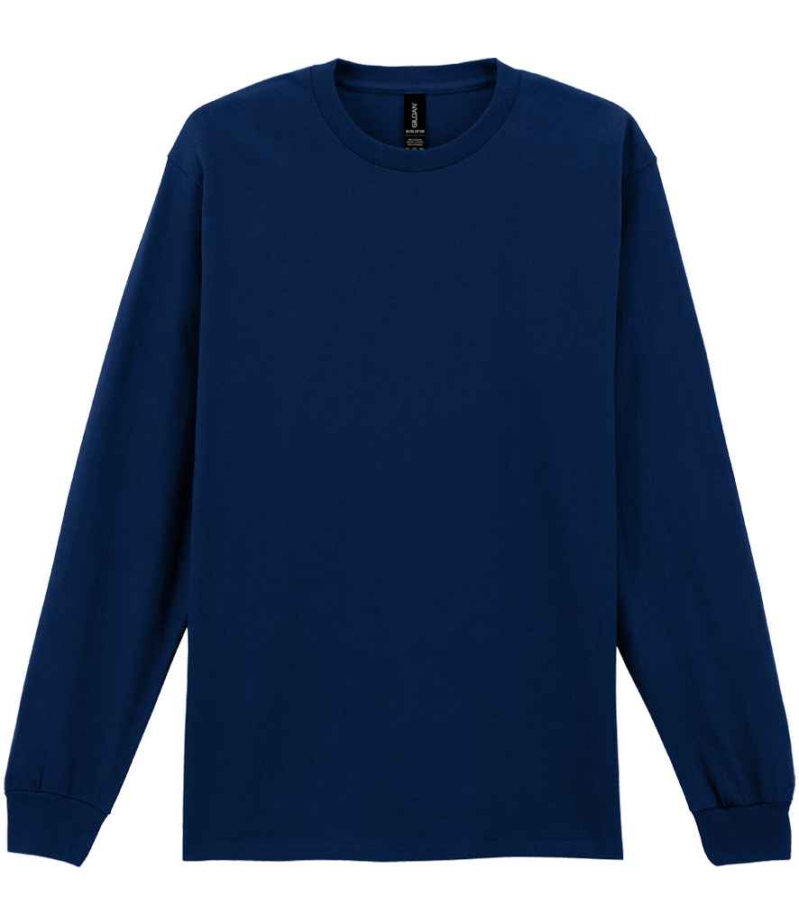 Gildan Ultra Cotton™ Long Sleeve T-Shirt in Navy