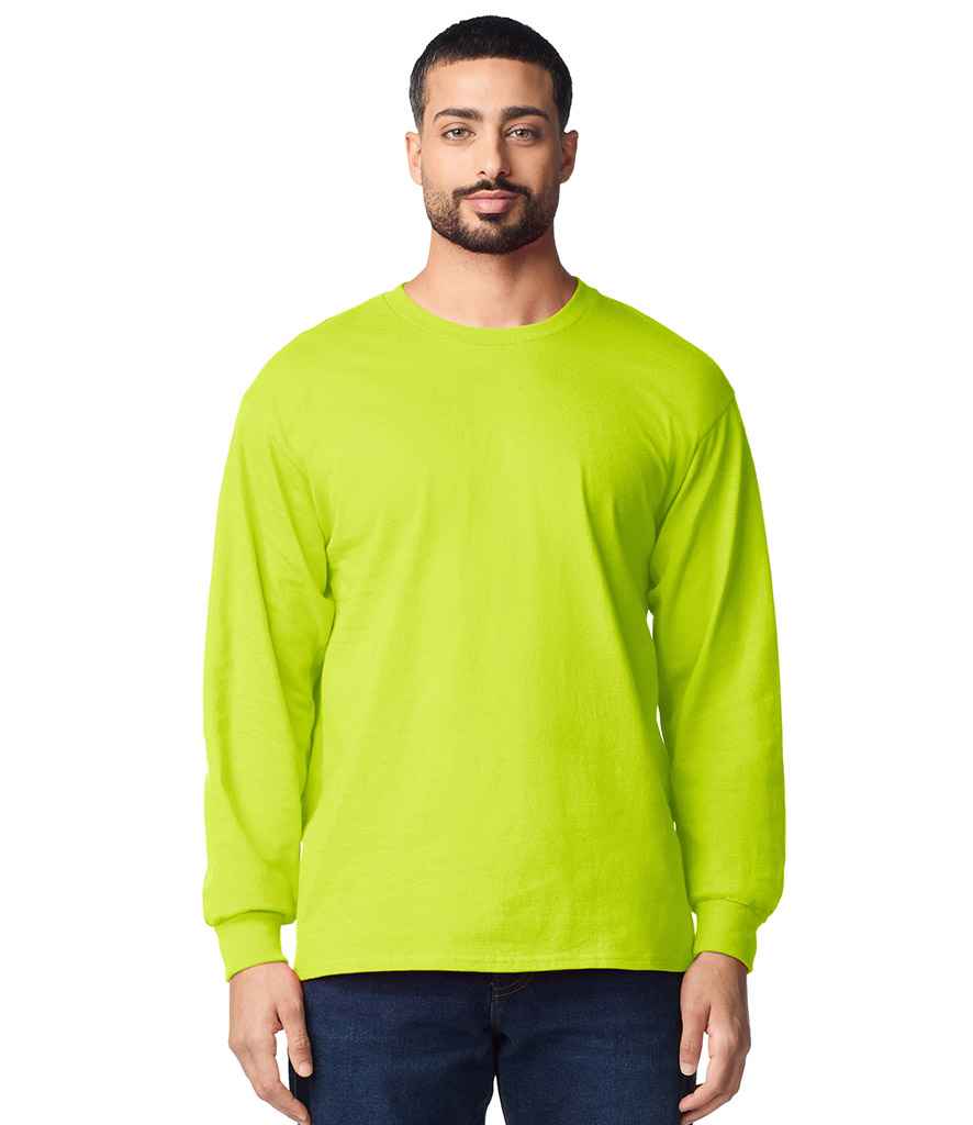 Gildan Gildan Ultra Cotton™ Long Sleeve T-Shirt Safety Green