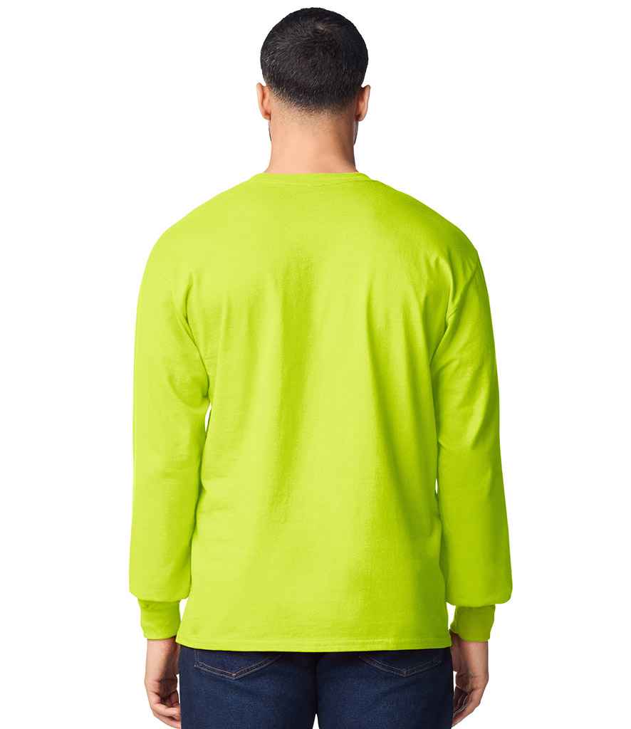Gildan Gildan Ultra Cotton™ Long Sleeve T-Shirt Safety Green