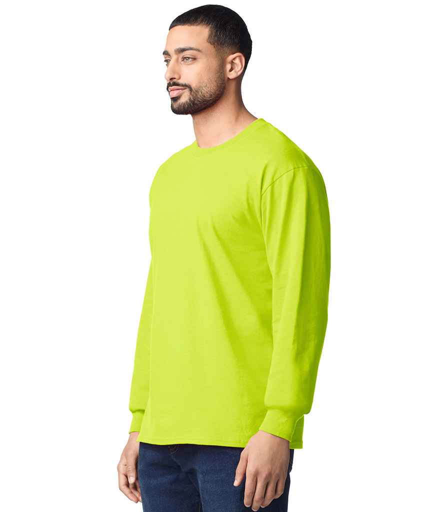 Gildan Gildan Ultra Cotton™ Long Sleeve T-Shirt Safety Green