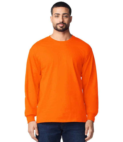 Gildan Gildan Ultra Cotton™ Long Sleeve T-Shirt S Orange