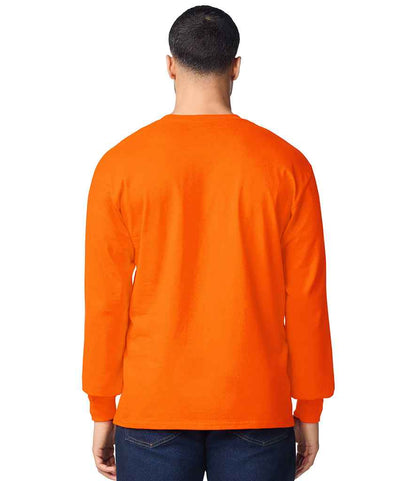 Gildan Gildan Ultra Cotton™ Long Sleeve T-Shirt S Orange
