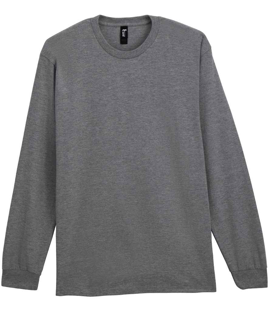 Gildan Hammer Heavyweight Long Sleeve T-Shirt in Graphite Heather