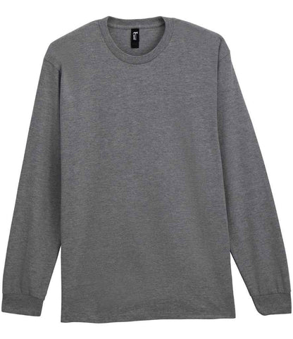 Gildan Hammer Heavyweight Long Sleeve T-Shirt in Graphite Heather