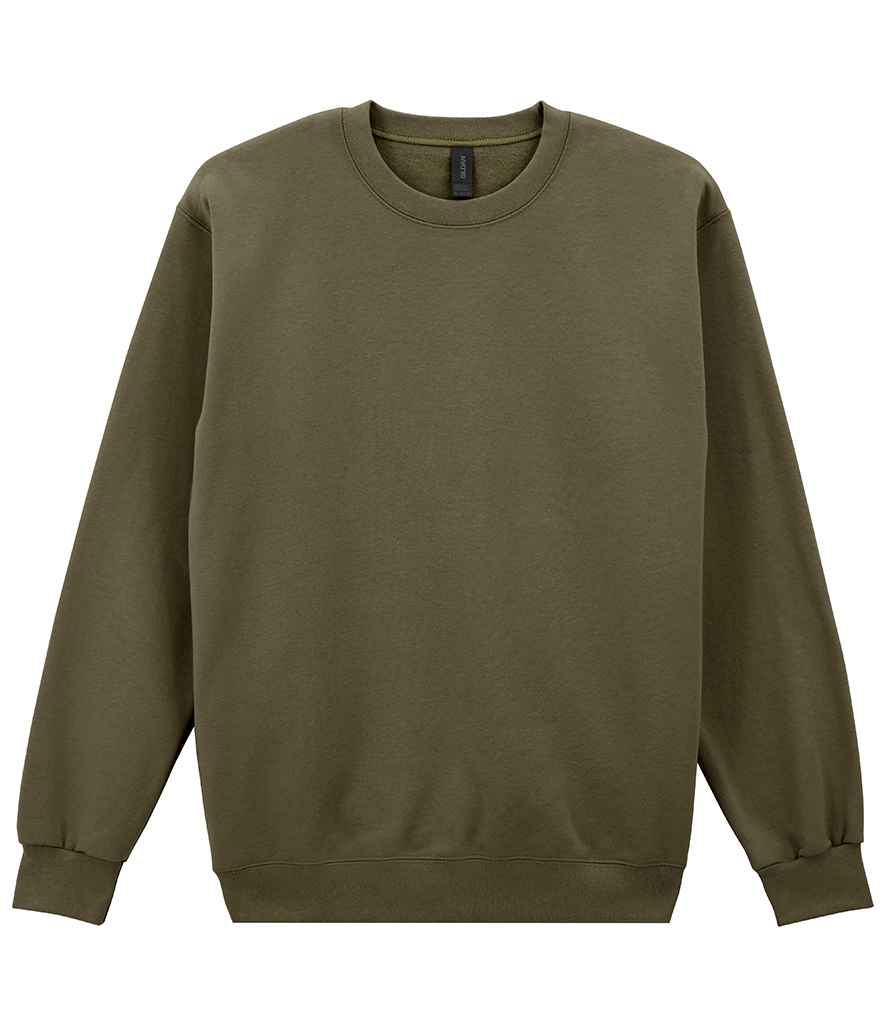 Gildan Hammer Maxweight Crew Sweatshirt in Olive Green