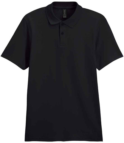 Gildan SoftStyle® Double Piqué Polo Shirt in Black