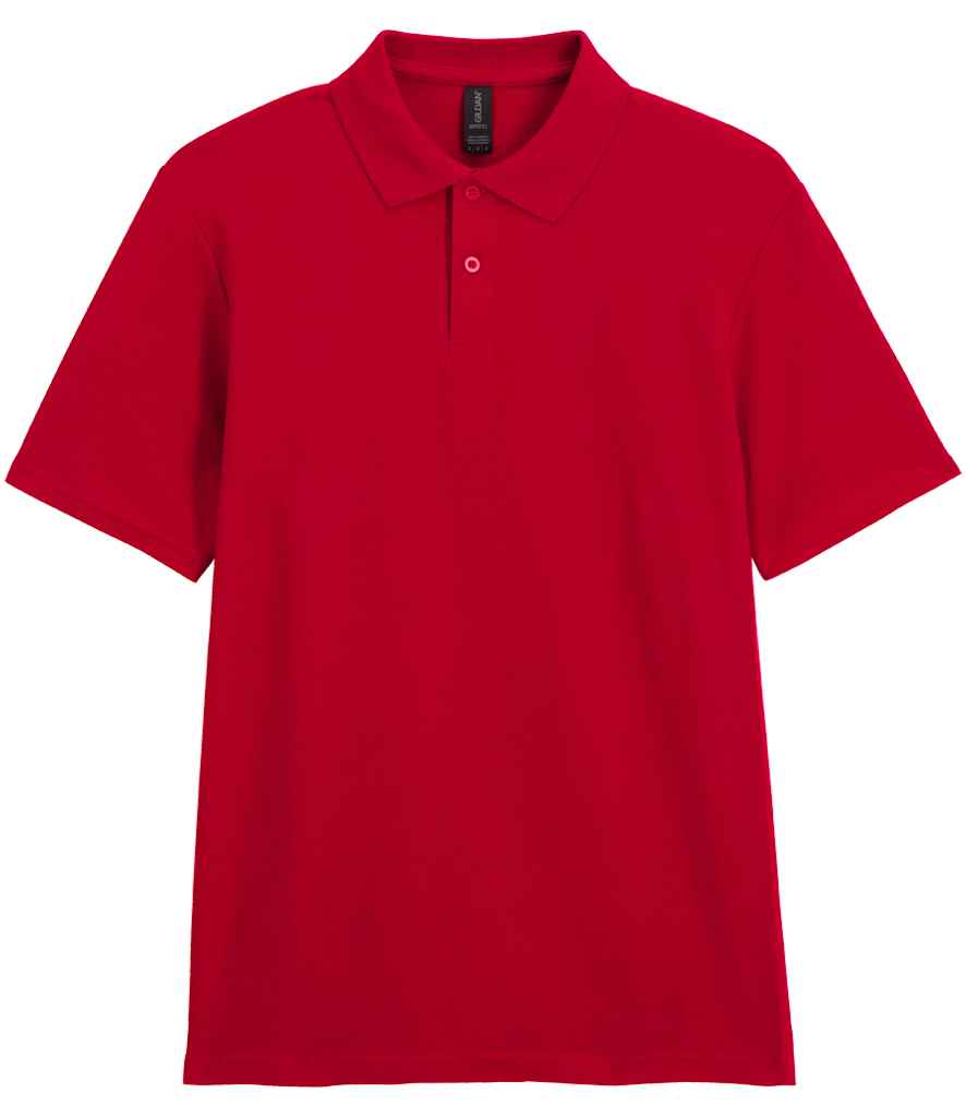 Gildan SoftStyle® Double Piqué Polo Shirt in Cherry Red