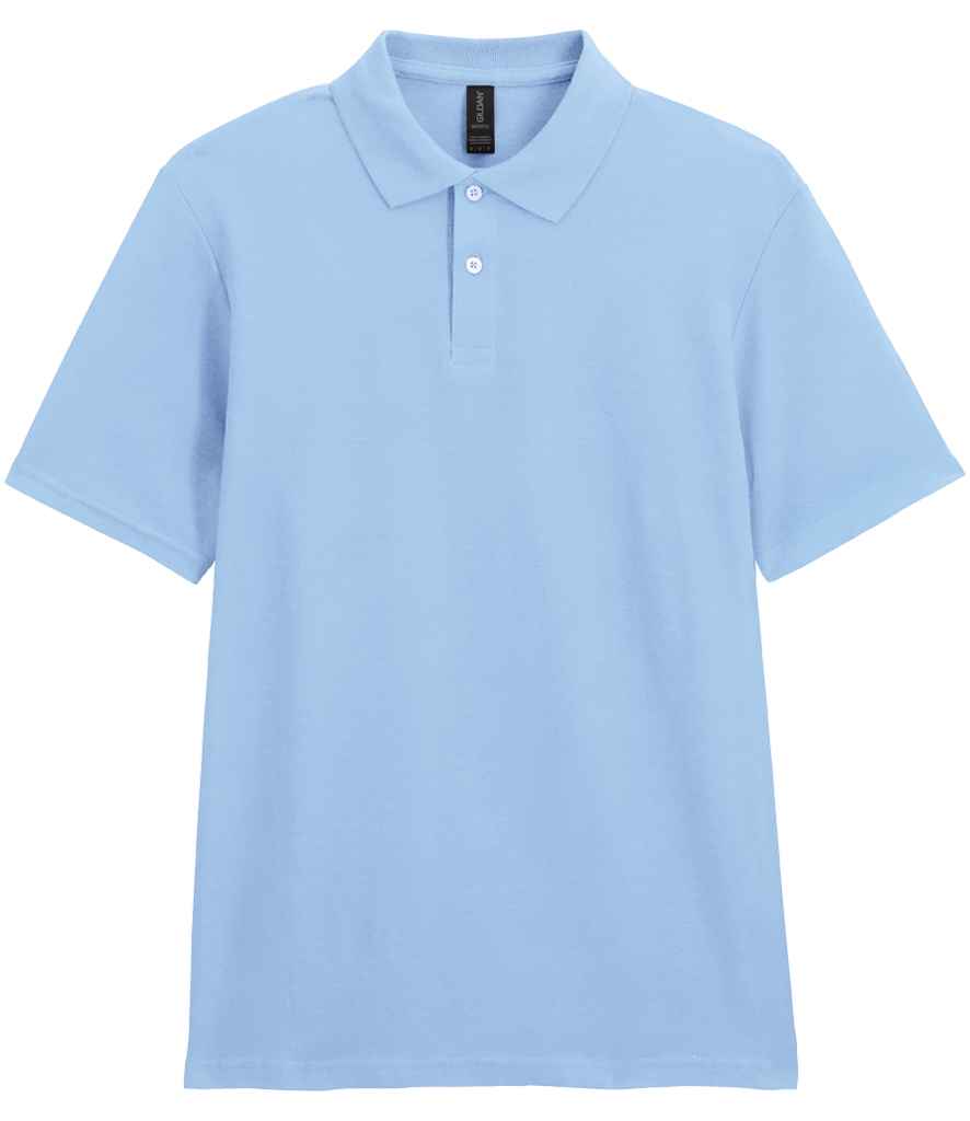 Gildan SoftStyle® Double Piqué Polo Shirt in Light Blue