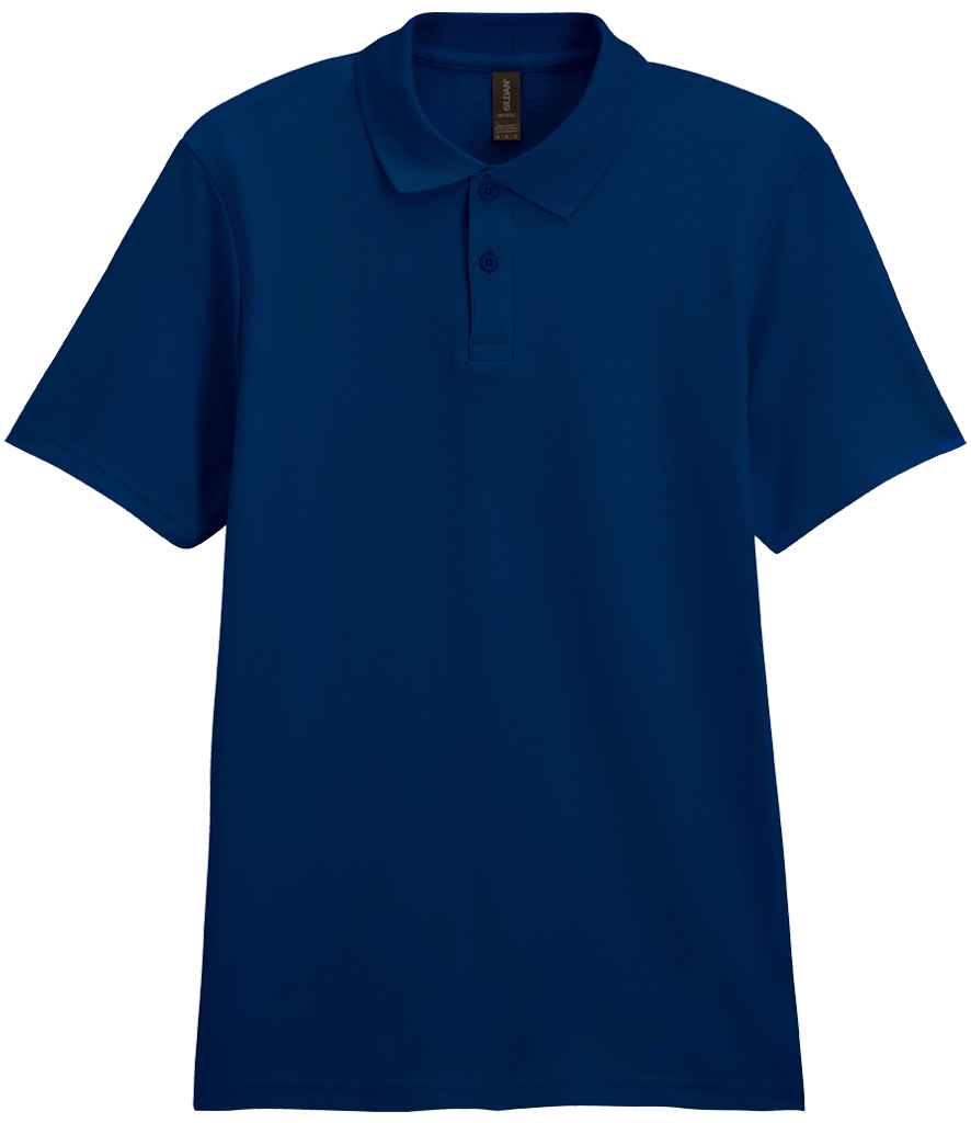 Gildan SoftStyle® Double Piqué Polo Shirt in Navy