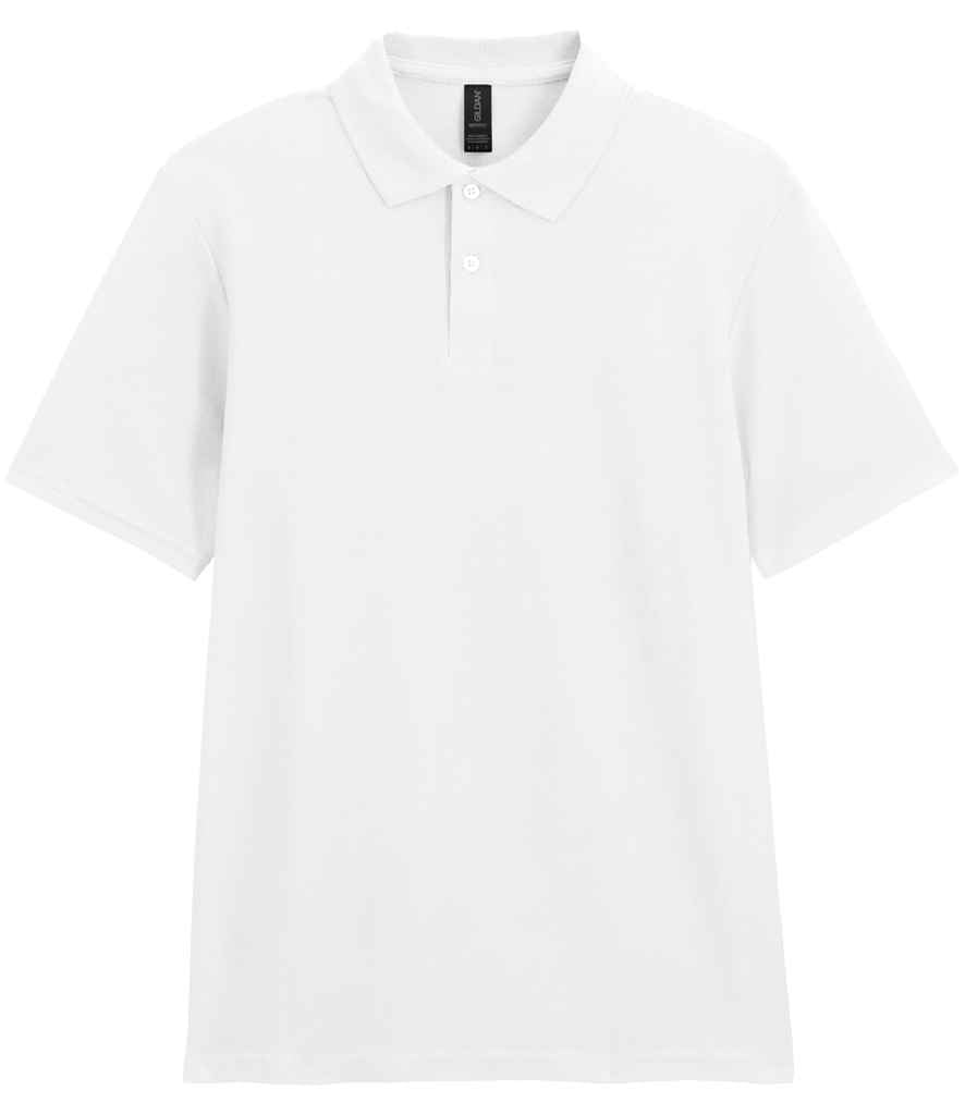 Gildan SoftStyle® Double Piqué Polo Shirt in White