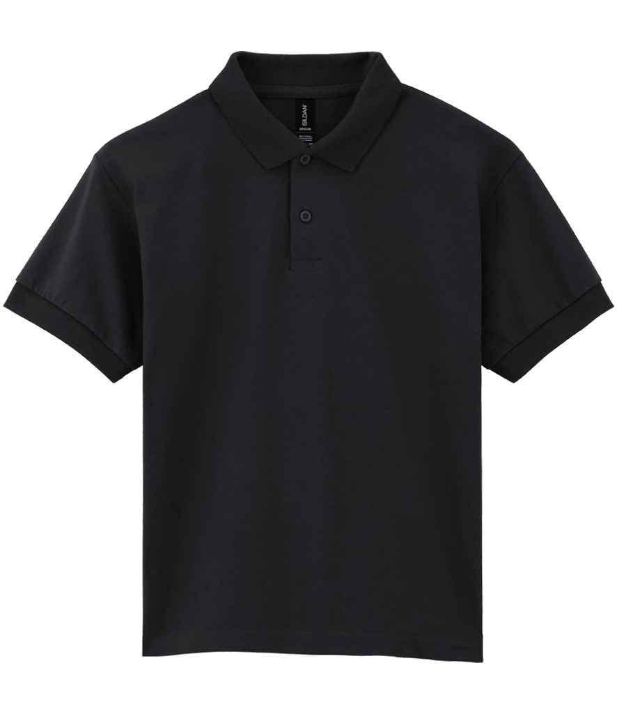 Gildan Kids DryBlend® Jersey Polo Shirt in Black