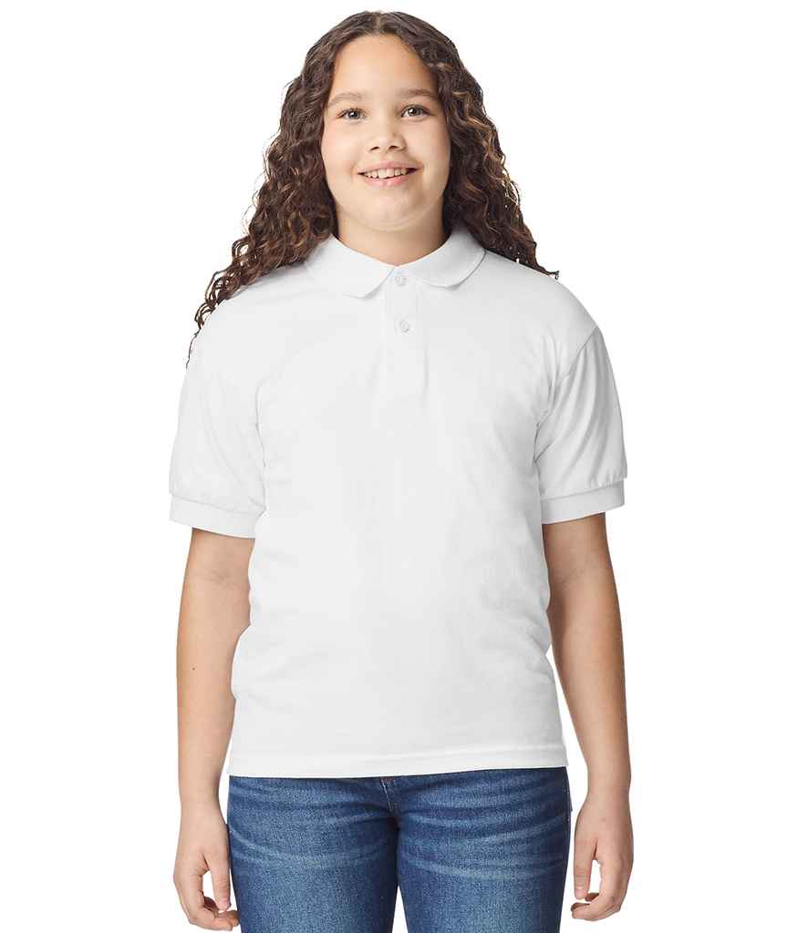 Gildan Gildan Kids DryBlend® Jersey Polo Shirt White