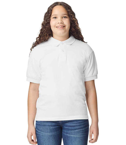 Gildan Gildan Kids DryBlend® Jersey Polo Shirt White