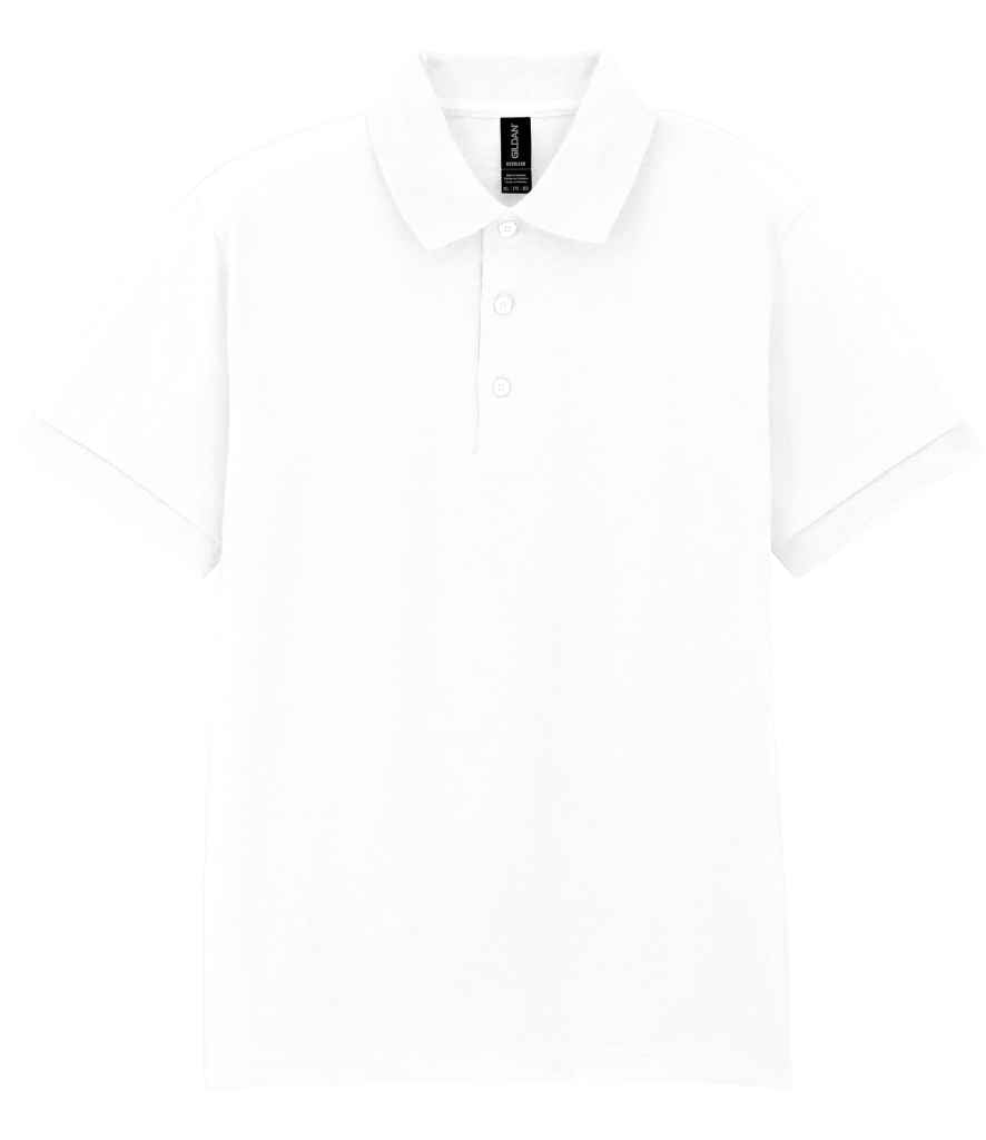Gildan DryBlend® Jersey Polo Shirt in White