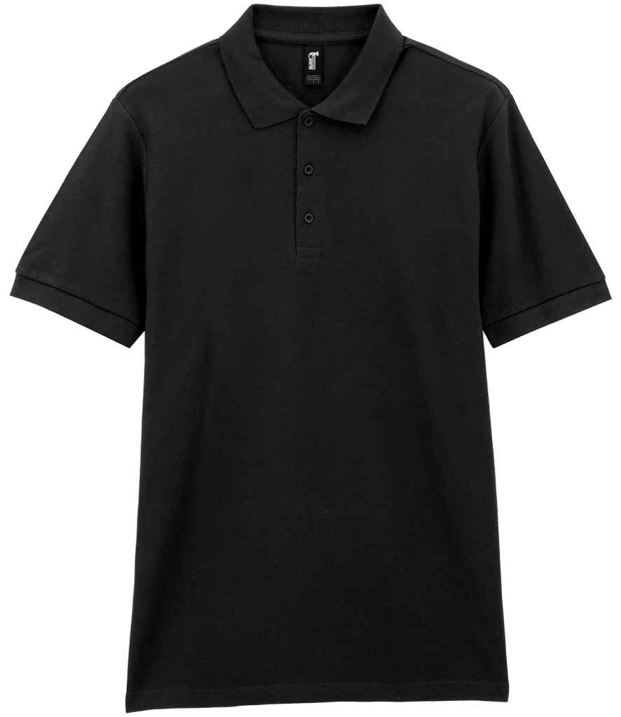 Gildan Hammer Piqué Polo Shirt in Black