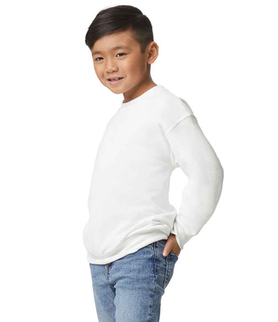 Gildan Gildan Kids Heavy Blend™ Drop Shoulder Sweatshirt White