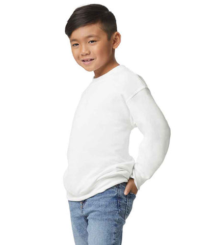 Gildan Gildan Kids Heavy Blend™ Drop Shoulder Sweatshirt White