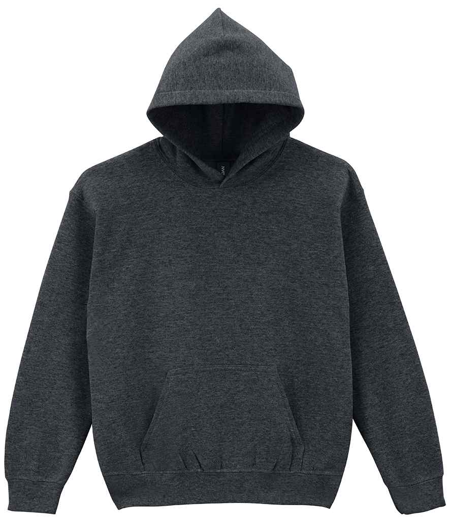 Gildan Kids Heavy Blend™ Hooded Sweatshirt in Fan Charcoal Heather