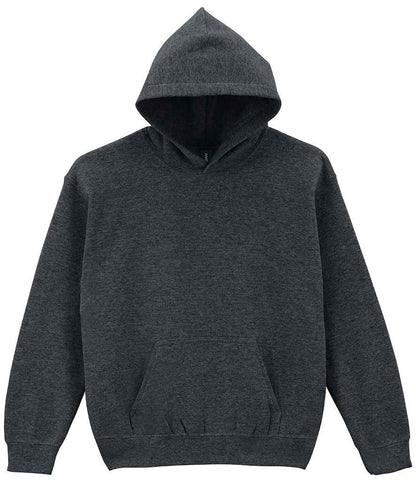 Gildan Kids Heavy Blend™ Hooded Sweatshirt in Fan Charcoal Heather