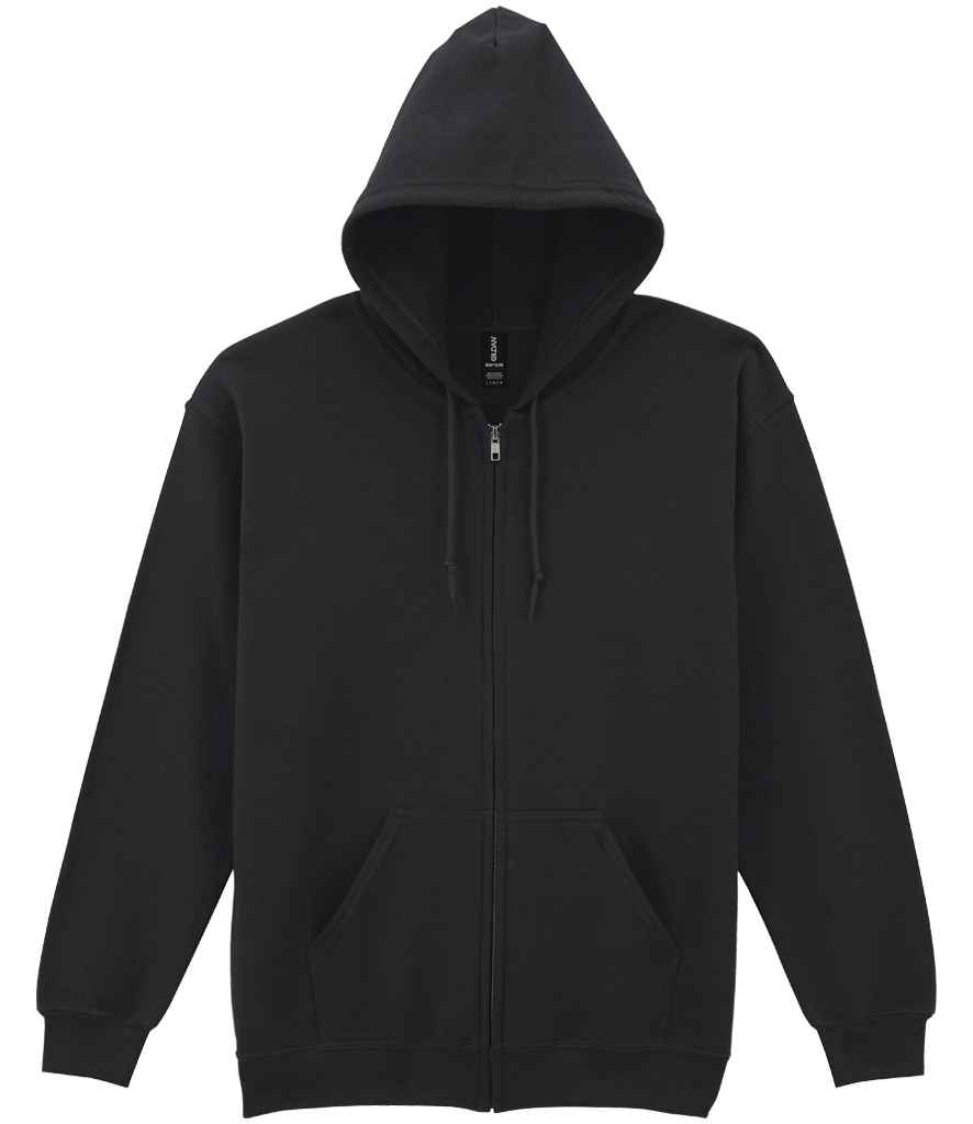 Gildan Heavy Blend™ Zip Hooded Sweatshirt in Black