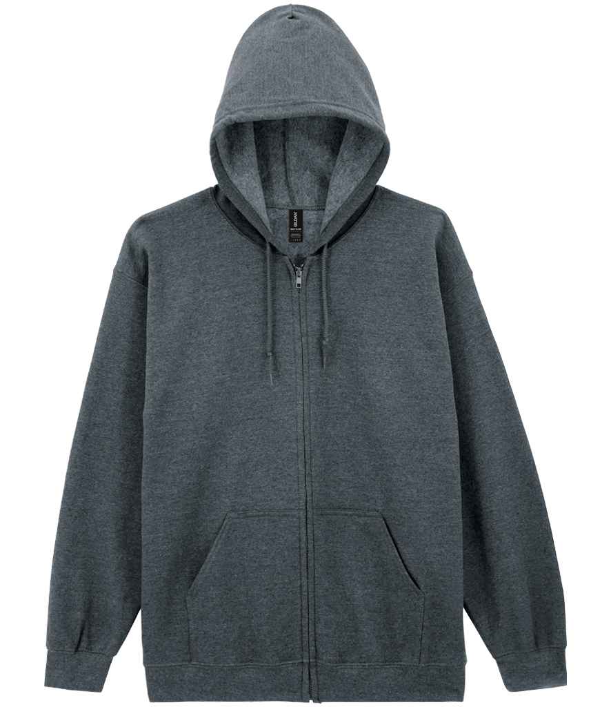 Gildan Heavy Blend™ Zip Hooded Sweatshirt in Dark Heather
