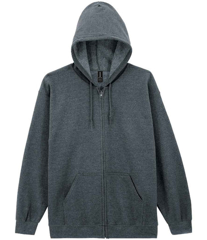 Gildan Heavy Blend™ Zip Hooded Sweatshirt in Dark Heather