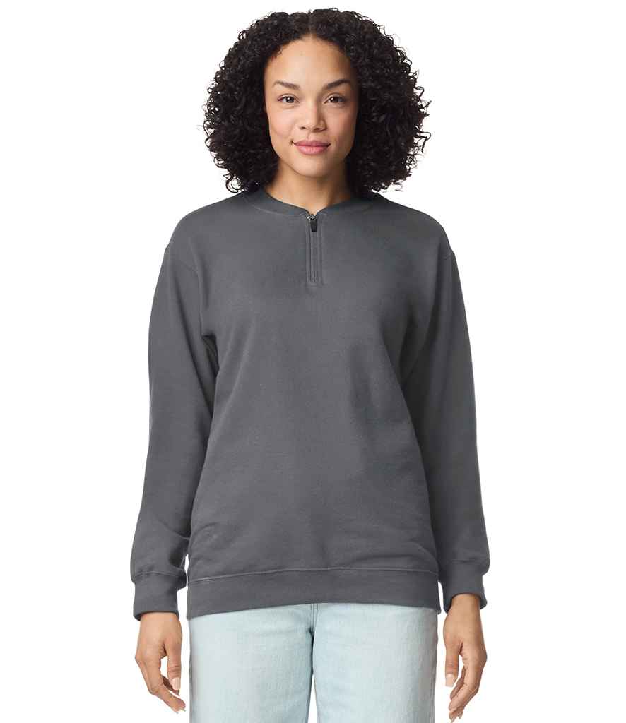Gildan Gildan SoftStyle® Midweight Fleece 1/4 Zip Sweatshirt Charcoal