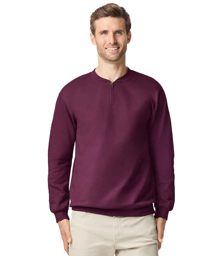 Gildan Gildan SoftStyle® Midweight Fleece 1/4 Zip Sweatshirt Maroon