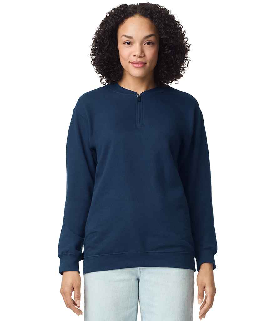 Gildan Gildan SoftStyle® Midweight Fleece 1/4 Zip Sweatshirt Navy